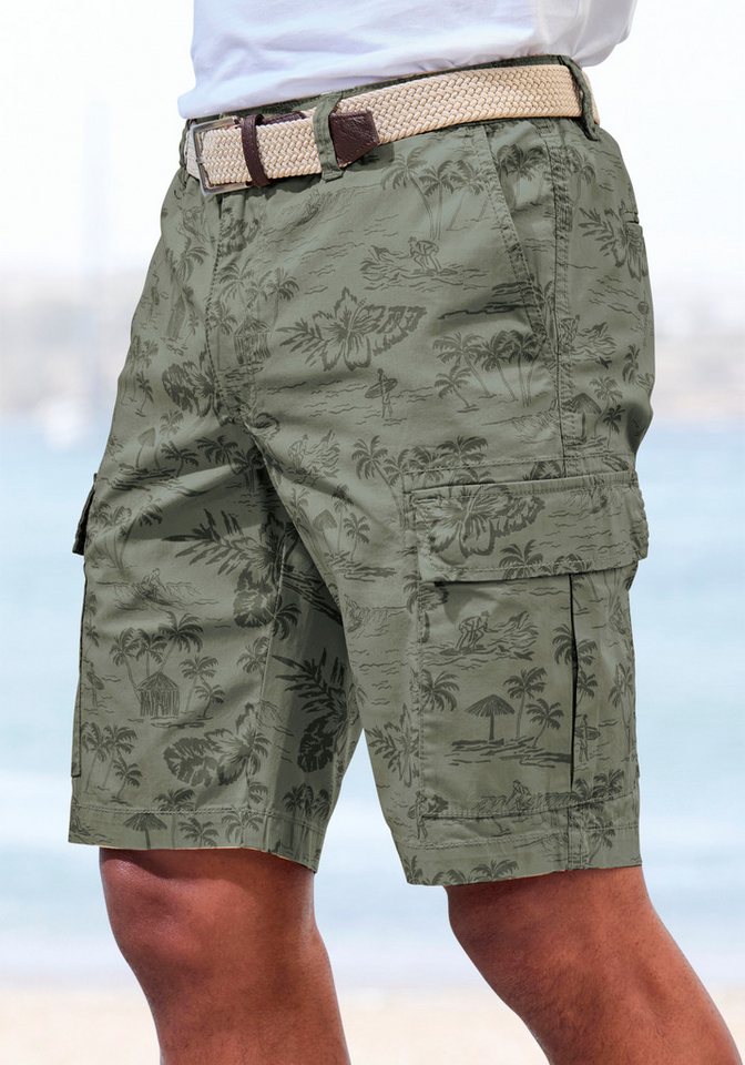 John Devin Cargoshorts aus elastischer Baumwolle,modisch bedruckt John Devin Cargoshorts aus elastischer Baumwolle,modisch bedruckt von John Devin