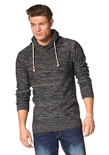 John Devin Herren Strick Pullover (L, Grau) von John Devin