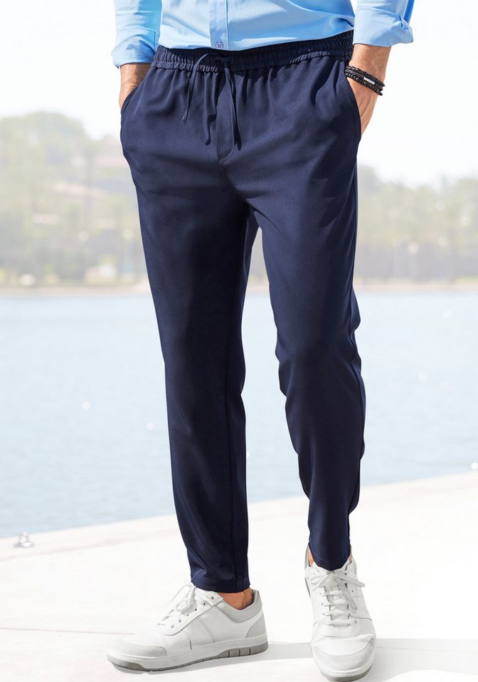 John Devin Jogger Pants Jogg Pants Slim Fit, aus leichter Webqualität von John Devin
