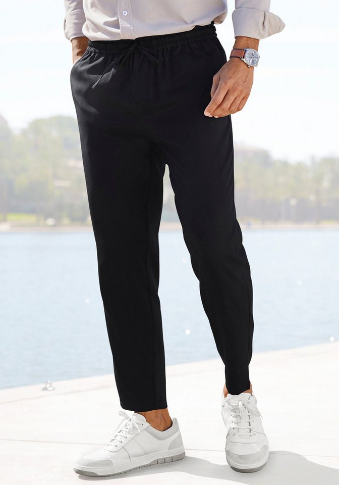 John Devin Jogger Pants Jogg Pants Slim Fit, aus leichter Webqualität von John Devin