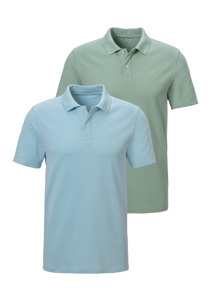 John Devin Poloshirt (2-tlg., im-2er-Pack) mit dezenter- hochwertiger Logostickerei - 2er-Sparpack von John Devin