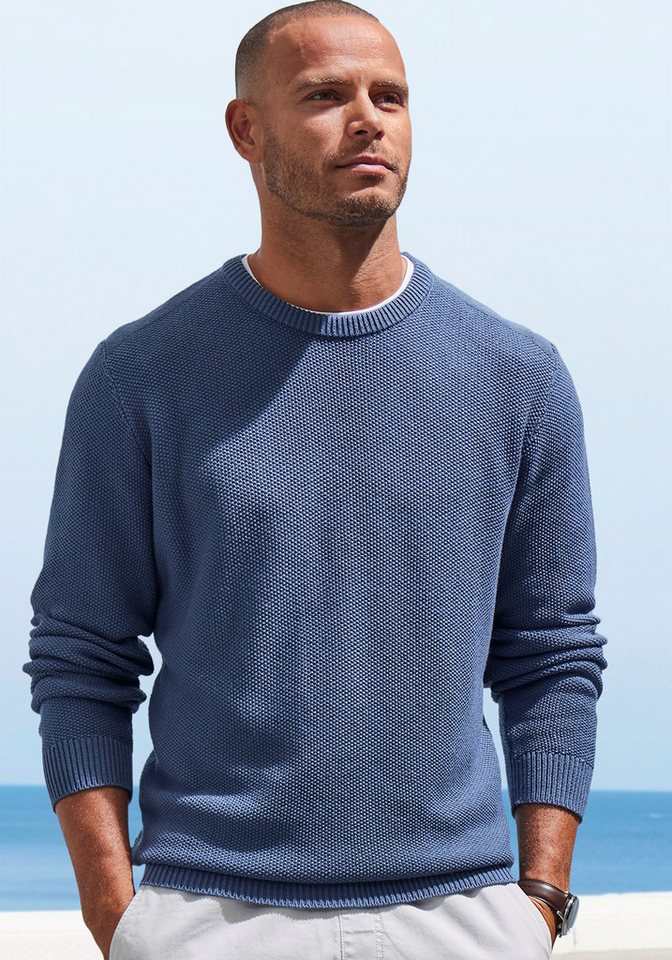 John Devin Strickpullover Pullover in modischer Strickstruktur von John Devin