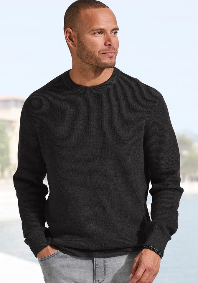 John Devin Strickpullover Pullover in modischen Farben aus Baumwollmischung von John Devin