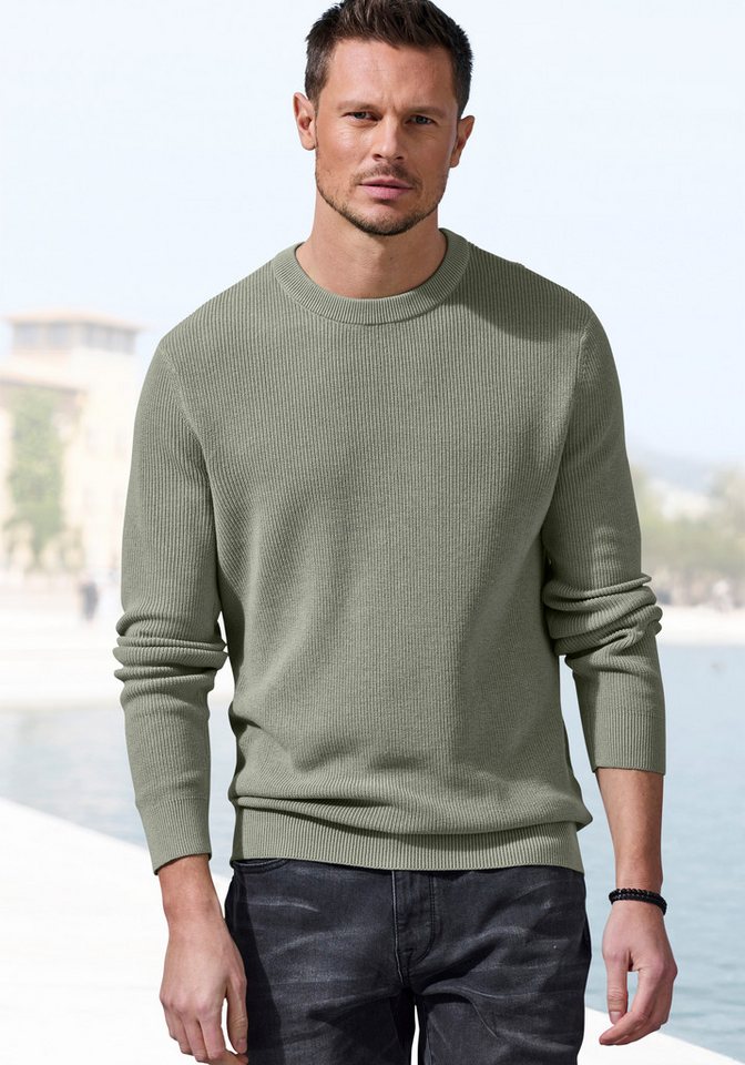 John Devin Strickpullover Pullover in modischen Farben aus Baumwollmischung von John Devin