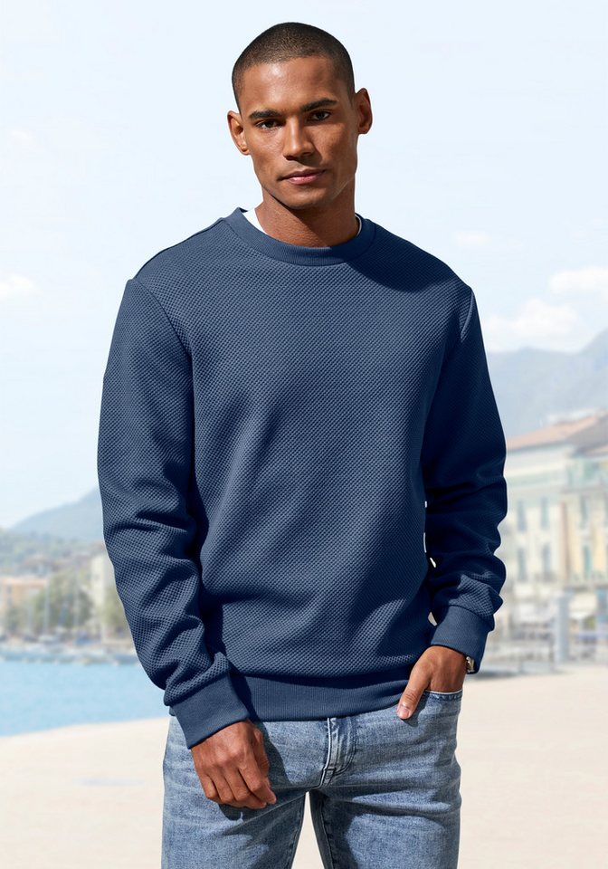 John Devin Sweatshirt Pullover aus Struktur-Qualität von John Devin