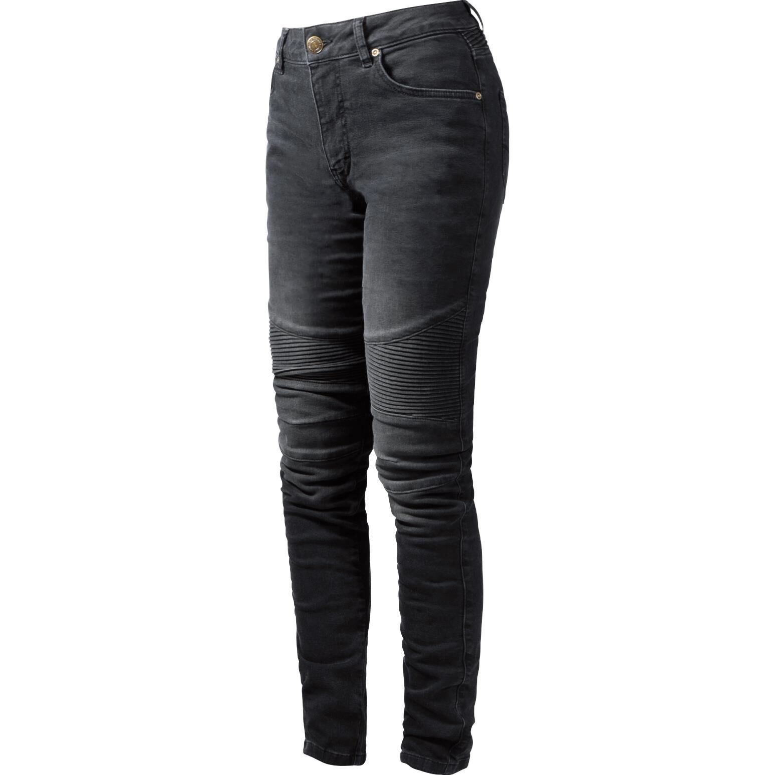 John Doe Betty Biker Damen Jeans schwarz 25/34 Damen von John Doe