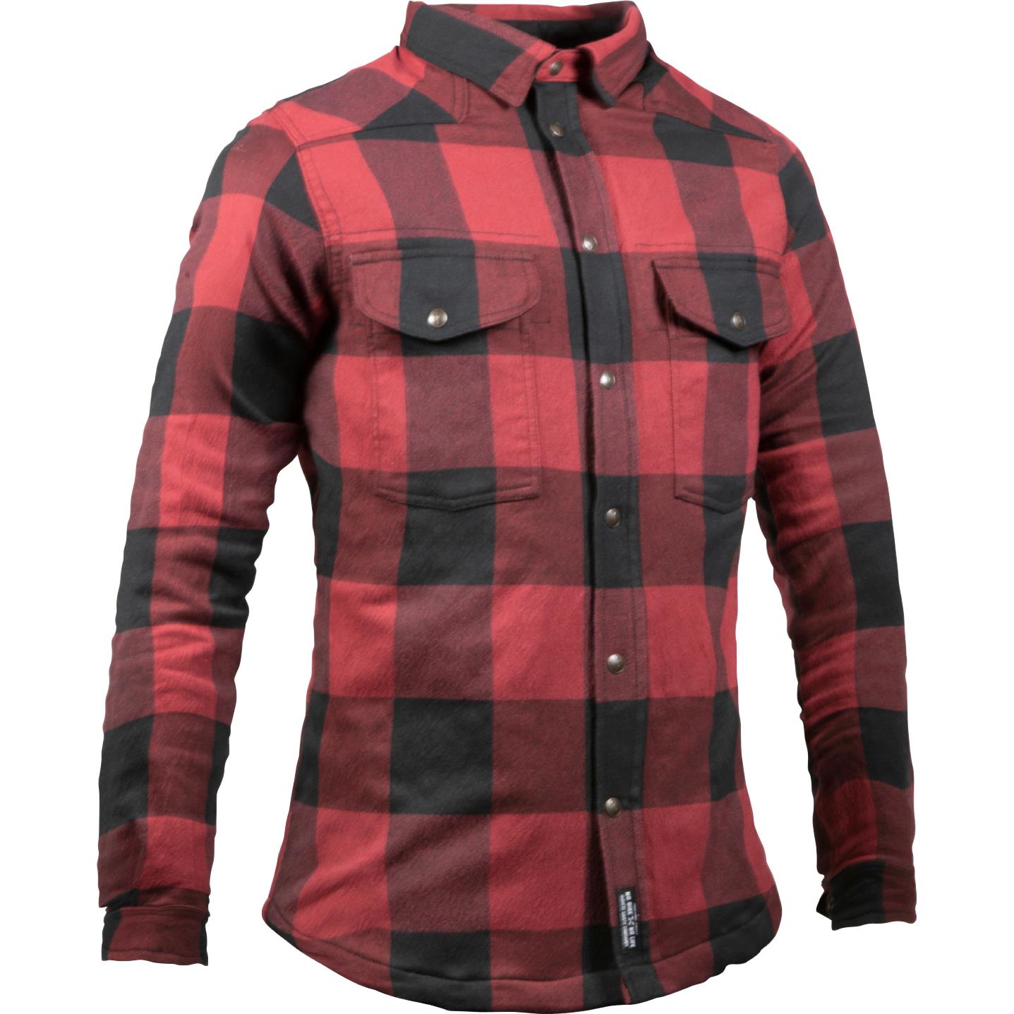 John Doe John Doe Damen Motoshirt Hemd schwarz/rot XXL DamenrotXXL - Motorradbekleidung - Damen Motorradbekleidung von John Doe
