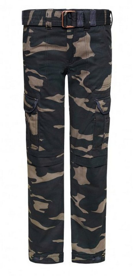 John Doe Motorradhose Cargo Slimcut Camouflage Hose Knieprotektoren enthalten,wasserdicht von John Doe
