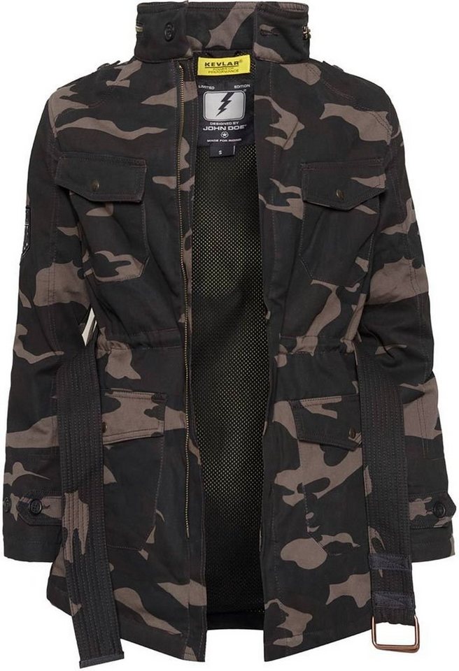 John Doe Motorradjacke Field XTM Damen Motorrad Textiljacke wasserabweisend von John Doe
