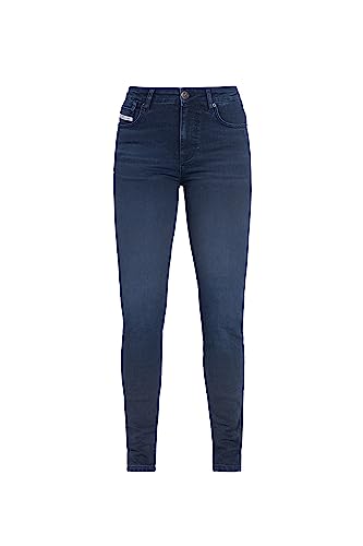 John Doe Motorradjeans Ruby Lady XTM Monolayer Damen Motorradhose Slim Fit, Indigo Blue, 32/32 von John Doe