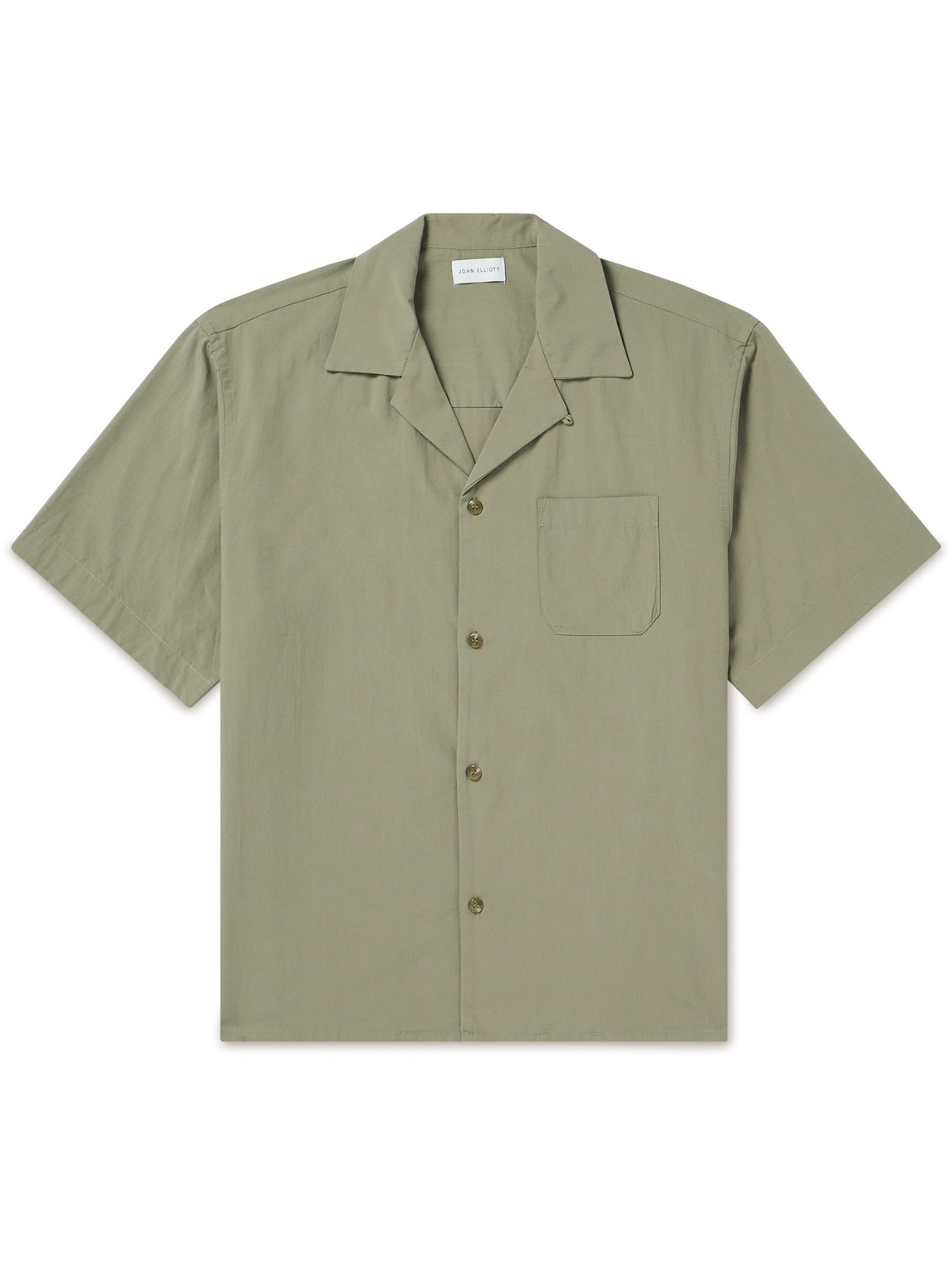 John Elliott - Camp-Collar Cotton and Modal-Blend Shirt - Men - Green - S von John Elliott