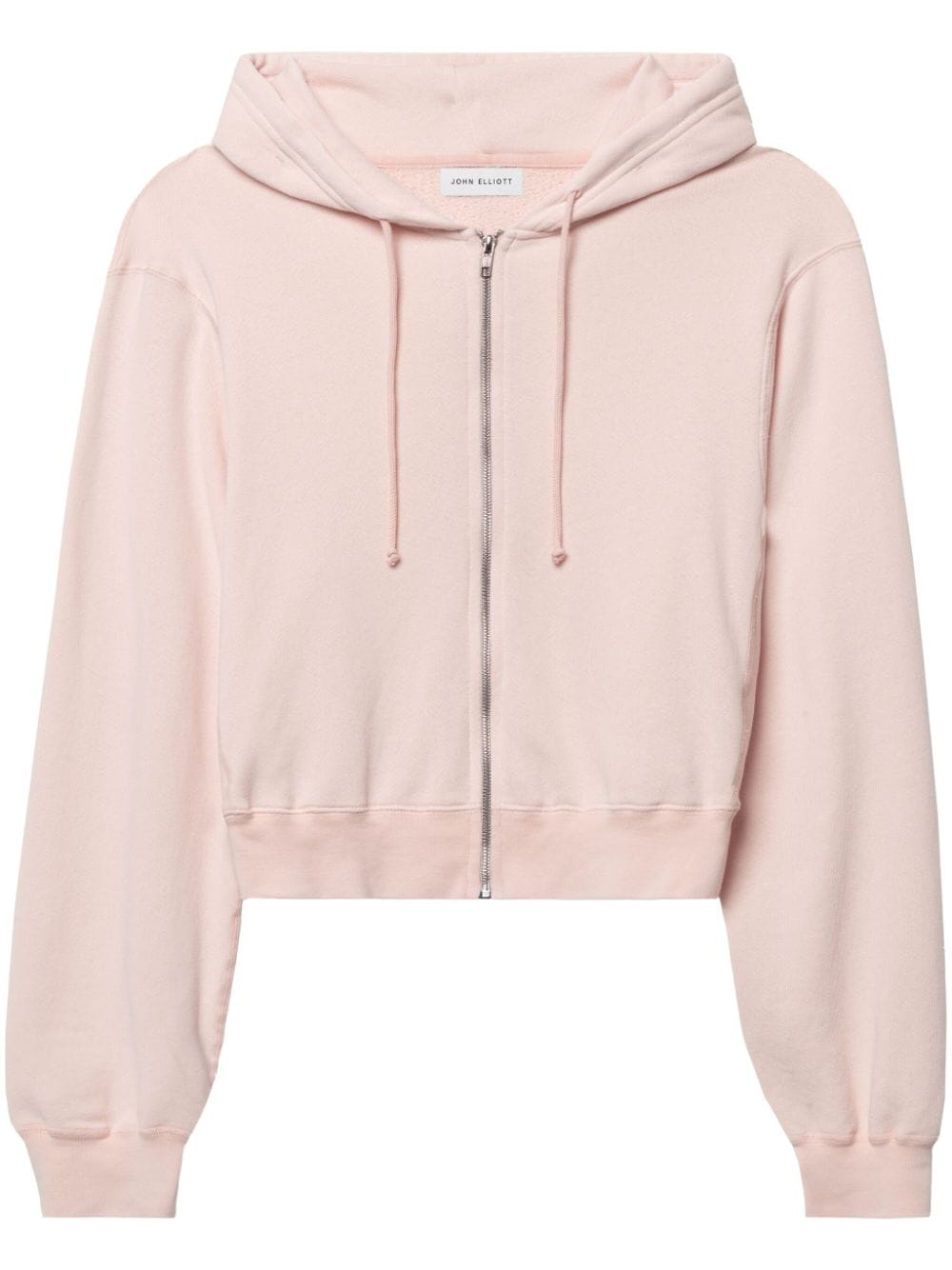 John Elliott Cropped-Kapuzenjacke mit Reißverschluss - Rosa von John Elliott