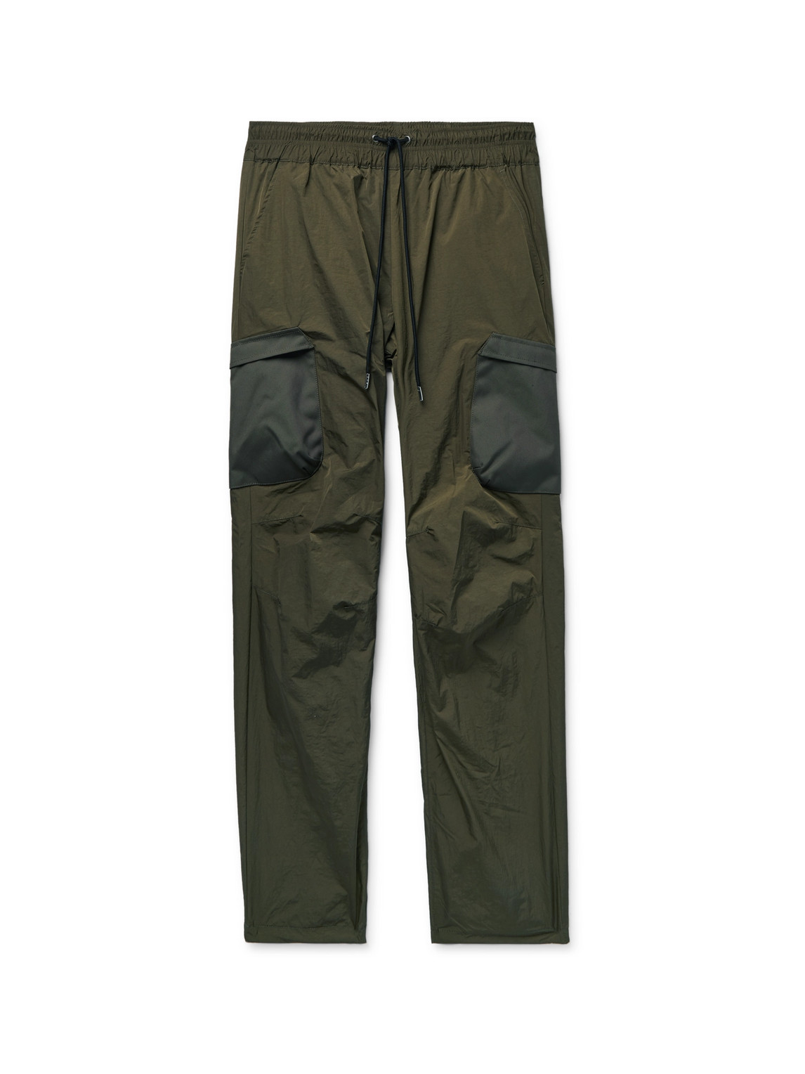 John Elliott - Himalayan Tapered Canvas-Panelled Nylon Drawstring Cargo Trousers - Men - Green - L von John Elliott