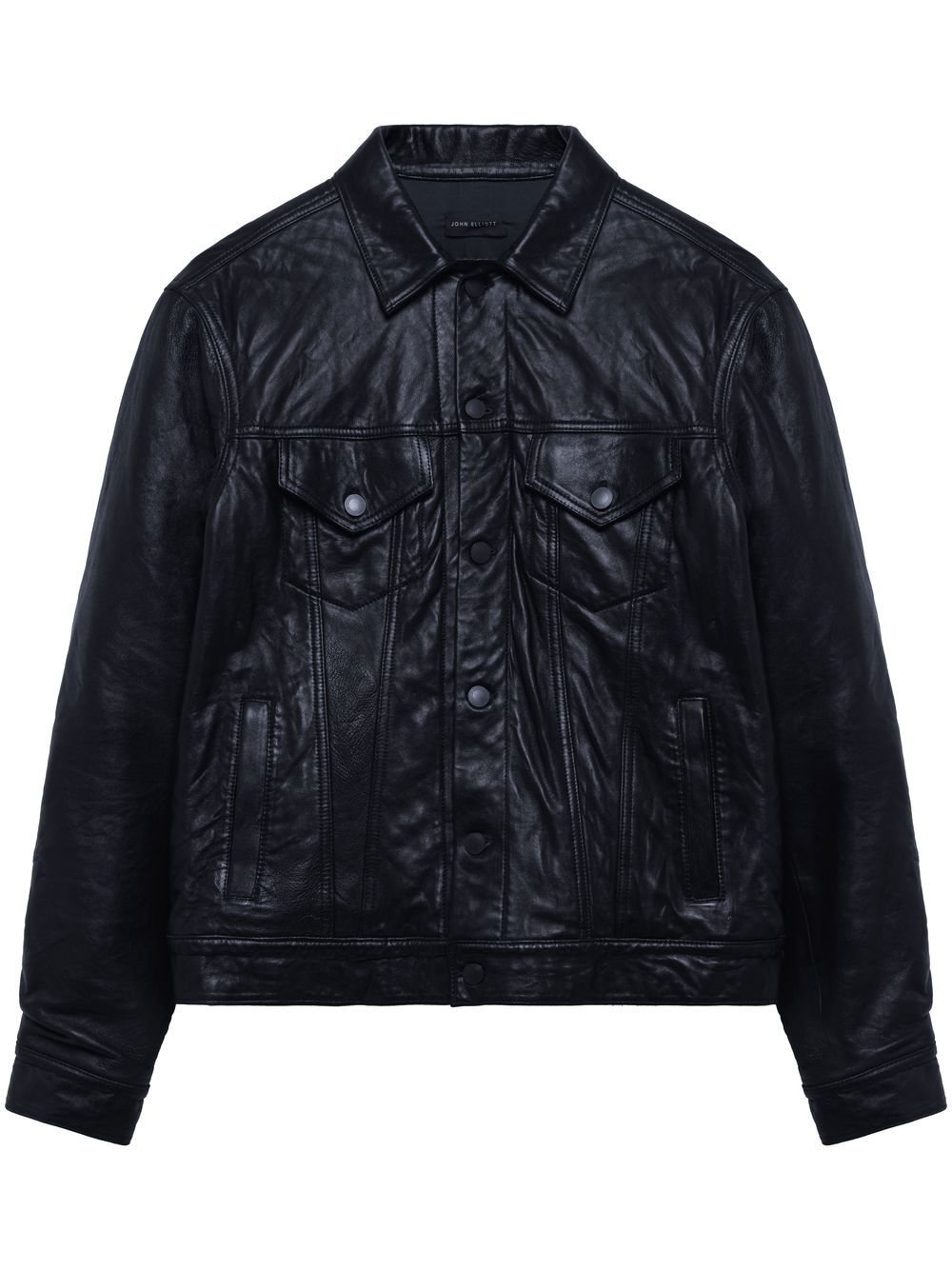 John Elliott Thumper Type III Lederjacke - Schwarz von John Elliott