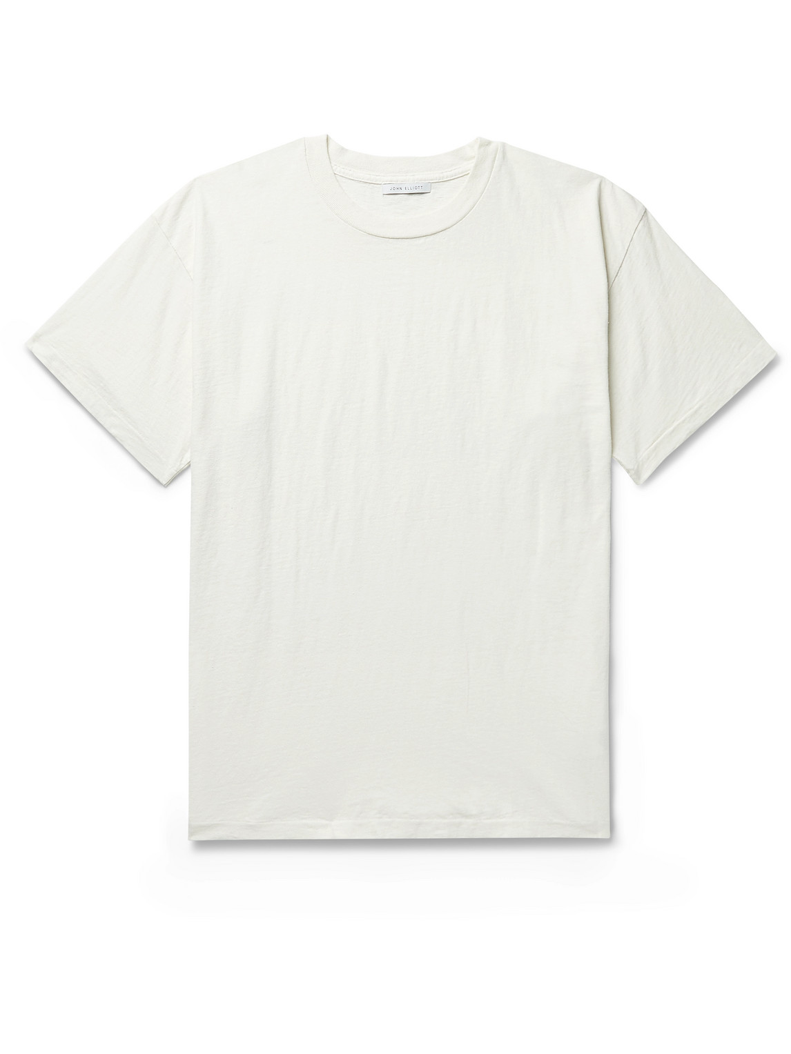 John Elliott - University Cotton-Jersey T-Shirt - Men - Neutrals - L von John Elliott