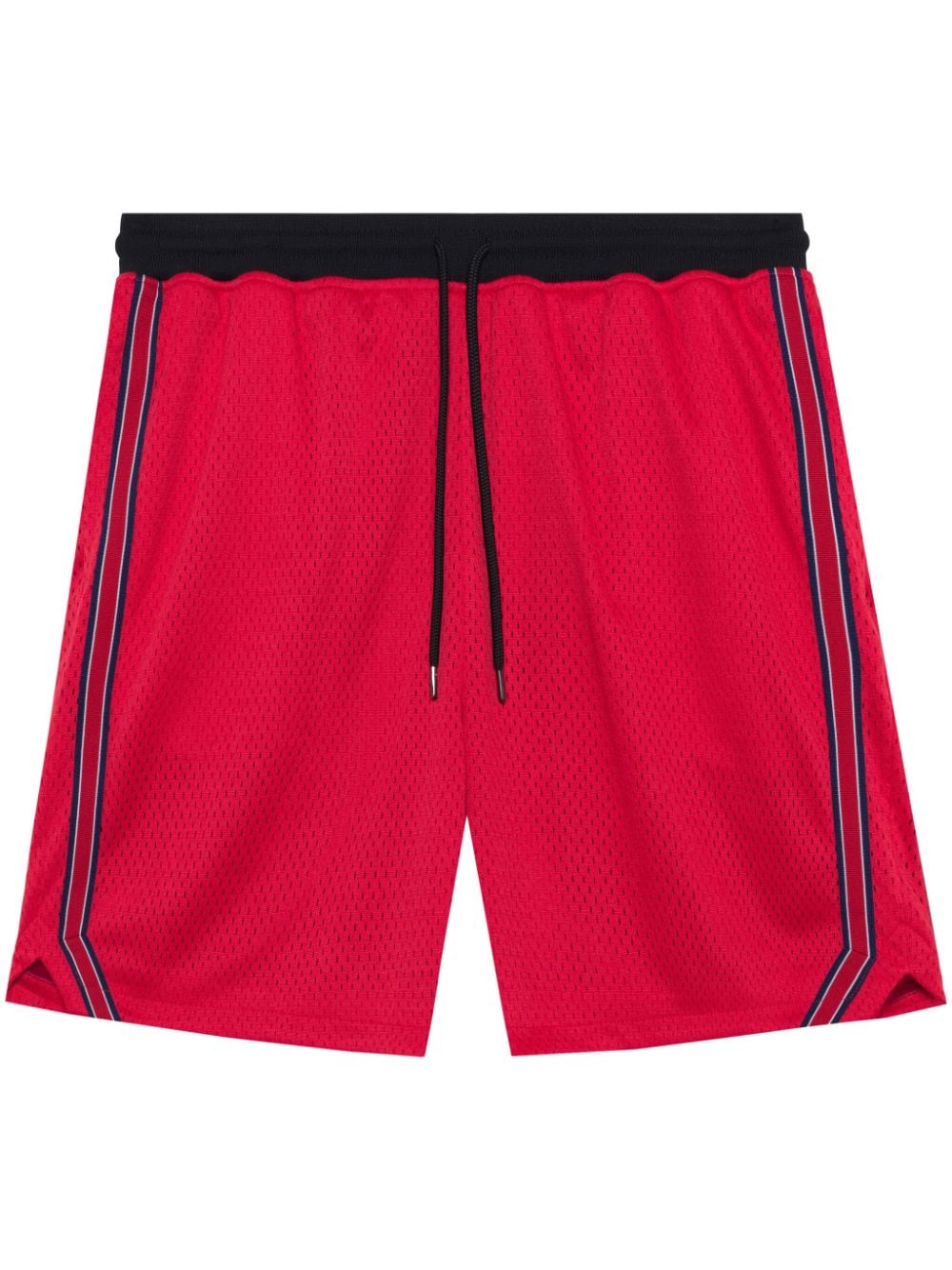 John Elliott Mesh-Shorts mit Streifendetail - Rot von John Elliott