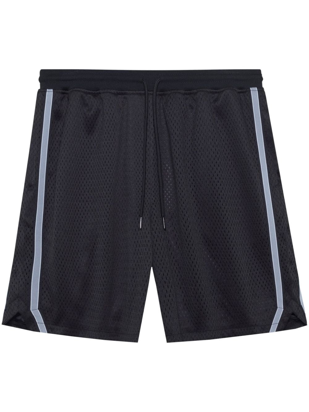 John Elliott Mesh-Shorts mit Streifendetail - Schwarz von John Elliott