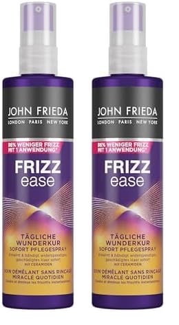 John Frieda Frizz Ease Tägliche Wunder-Kur Sofort Pflege-Spray - (200 ml) - nährt und entwirrt widerspenstiges Haar (Packung mit 2) von John Frieda