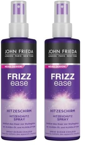 John Frieda Hitzeschirm Hitzeschutz Spray - Inhalt: 200 ml - Aus der Frizz Ease Serie - Schützt das Haar vor Stylinghitze (Packung mit 2) von John Frieda