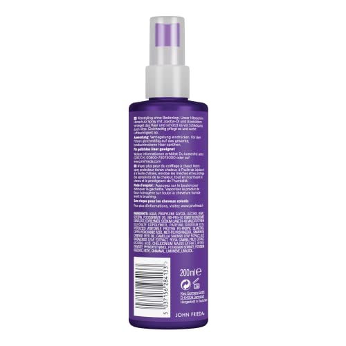 John Frieda Hitzeschirm Hitzeschutz Spray - Inhalt: 200 ml - Aus der Frizz Ease Serie - Schützt das Haar vor Stylinghitze von John Frieda