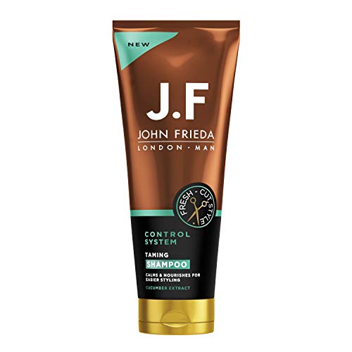 John Frieda Man JF Man Control System Taming Shampoo für dickes, widerspenstiges Haar, 250 ml von John Frieda