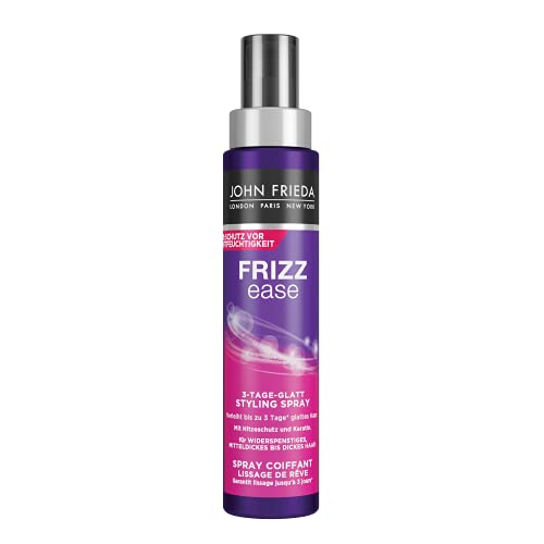 John Frieda - Traumglätte 3-Tage-Glatt Styling Spray - Inhalt: 100ml - Mit Hitzeschutz und Keratin - Für widerspenstiges, mitteldickes bis dickes Haar von John Frieda