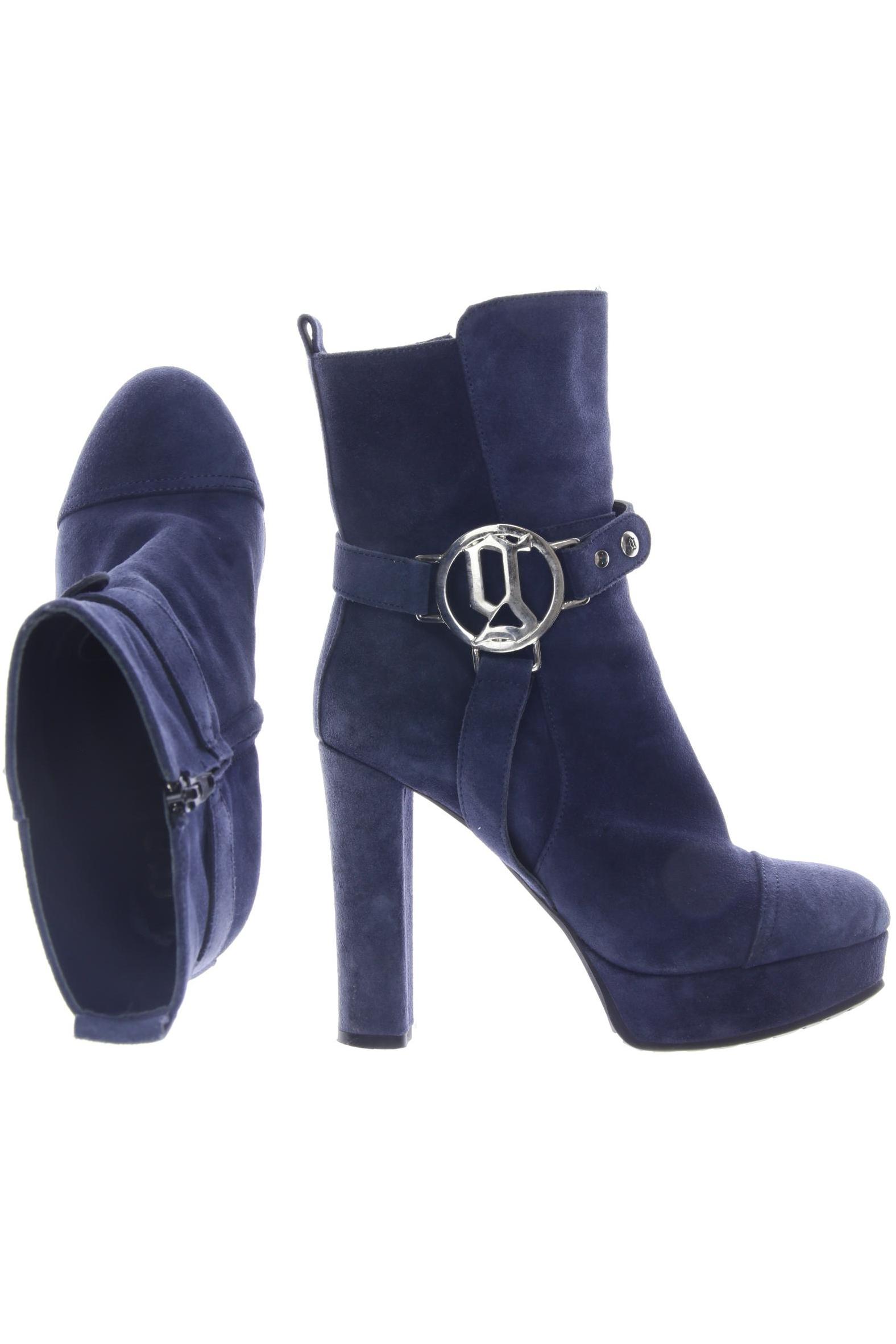 John Galliano Damen Stiefelette, marineblau von John Galliano