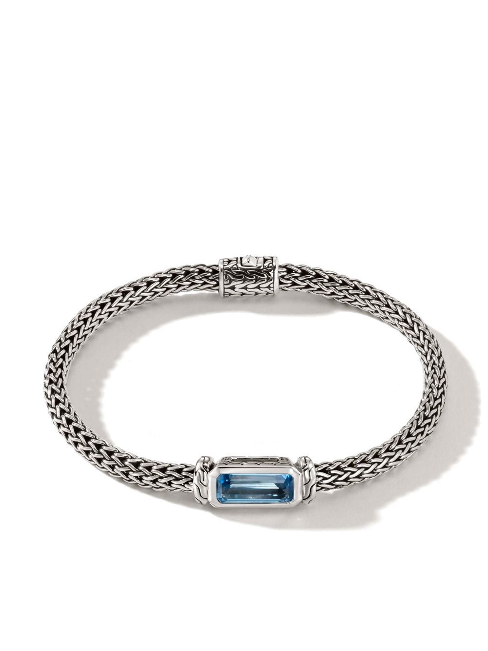 John Hardy Classic Chain Armband mit Aquamarin - Silber von John Hardy