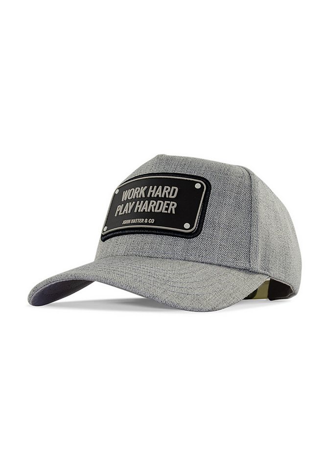 John Hatter & Co. Baseball Cap John Hatter & Co Baseball Cap WORK HARD Grey Grau von John Hatter & Co.