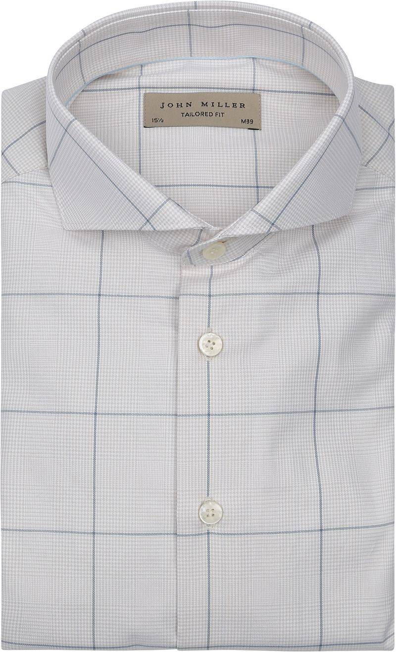 John Miller Hemd Check Beige - Größe 38 von John Miller