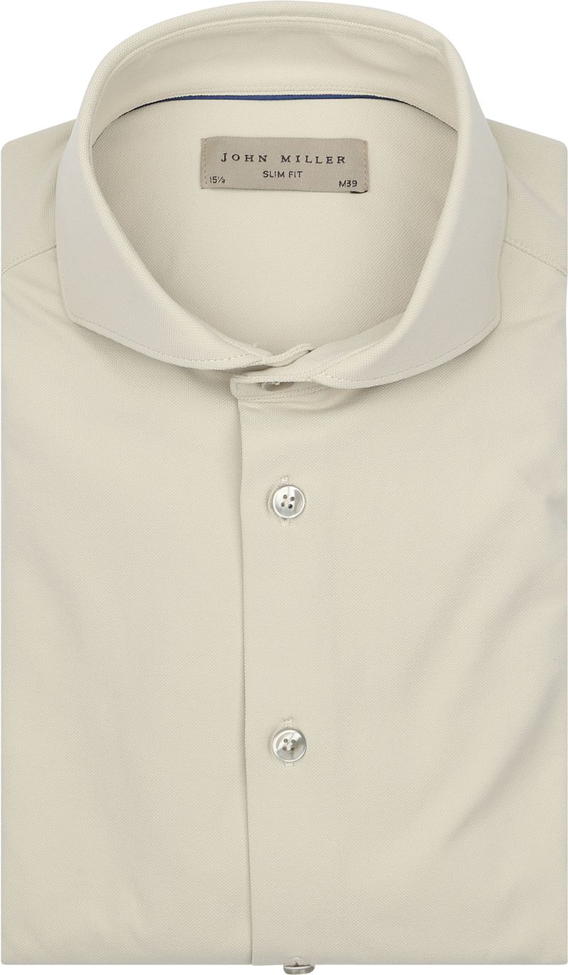 John Miller Hemd Hyperstretch Beige - Größe 44 von John Miller