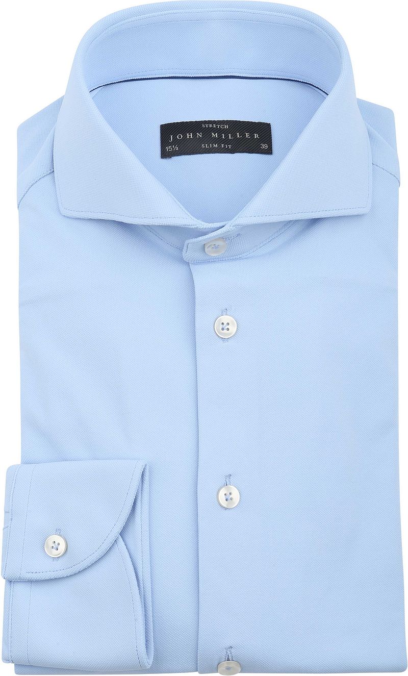 John Miller Hemd Hyperstretch Hellblau - Größe 45 von John Miller