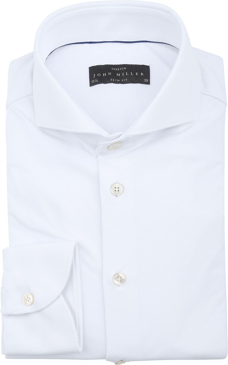 John Miller Hemd Hyperstretch Weiß - Größe 45 von John Miller