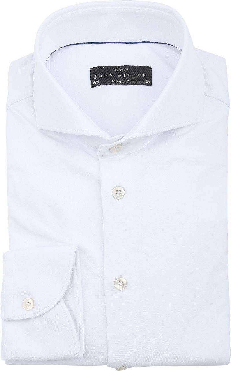 John Miller Hemd Hyperstretch Weiß - Größe 45 von John Miller