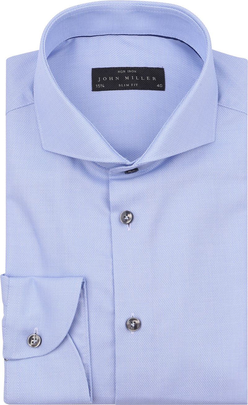 John Miller Hemd Non Iron Hellblau - Größe 44 von John Miller