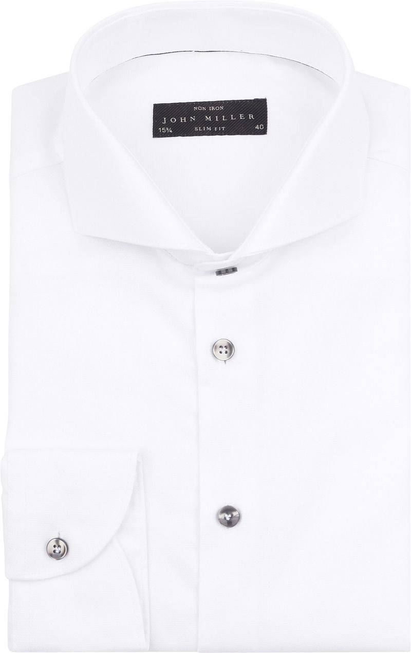 John Miller Hemd Non Iron Weiß - Größe 40 von John Miller