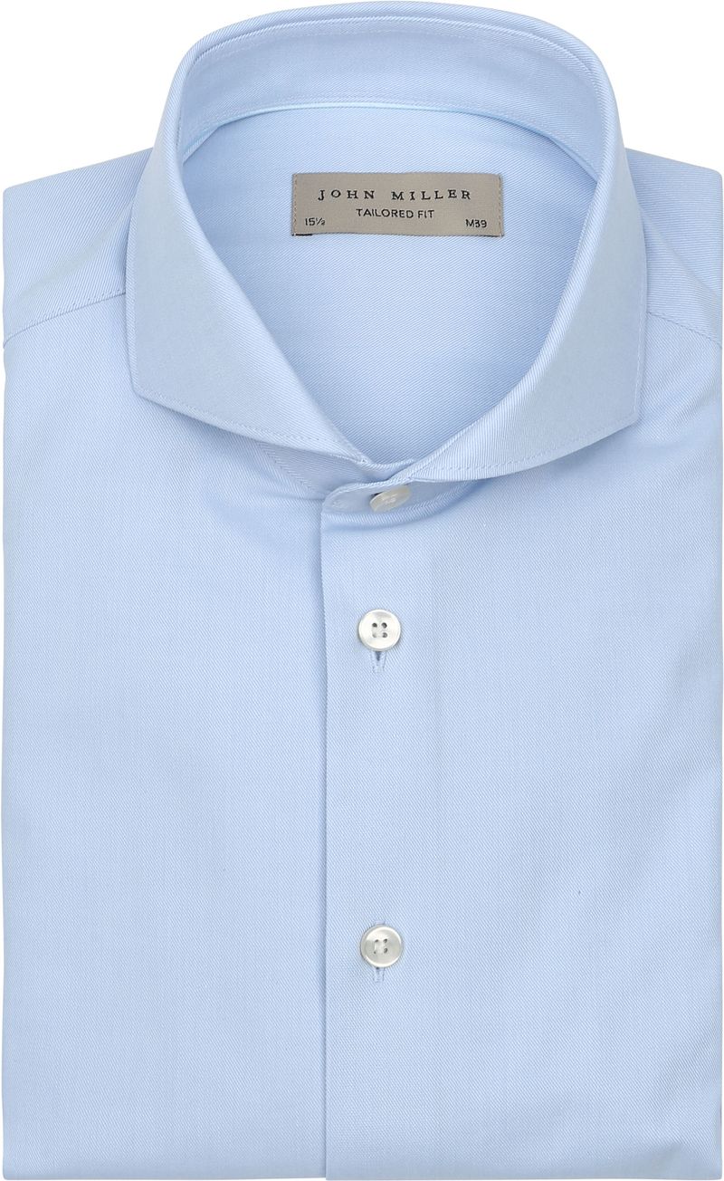 John Miller Hemd Twill Hellblau - Größe 45 von John Miller