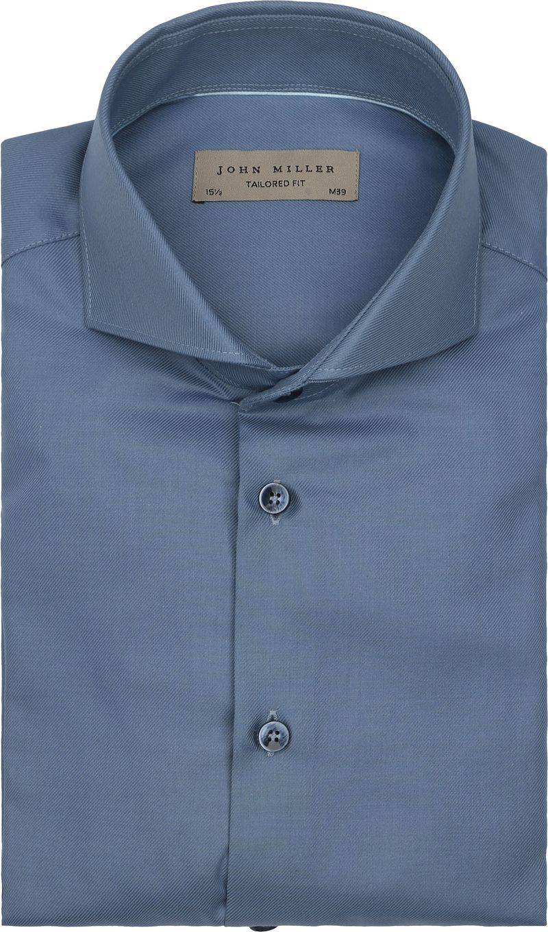 John Miller Hemd Twill Indigo  - Größe 44 von John Miller