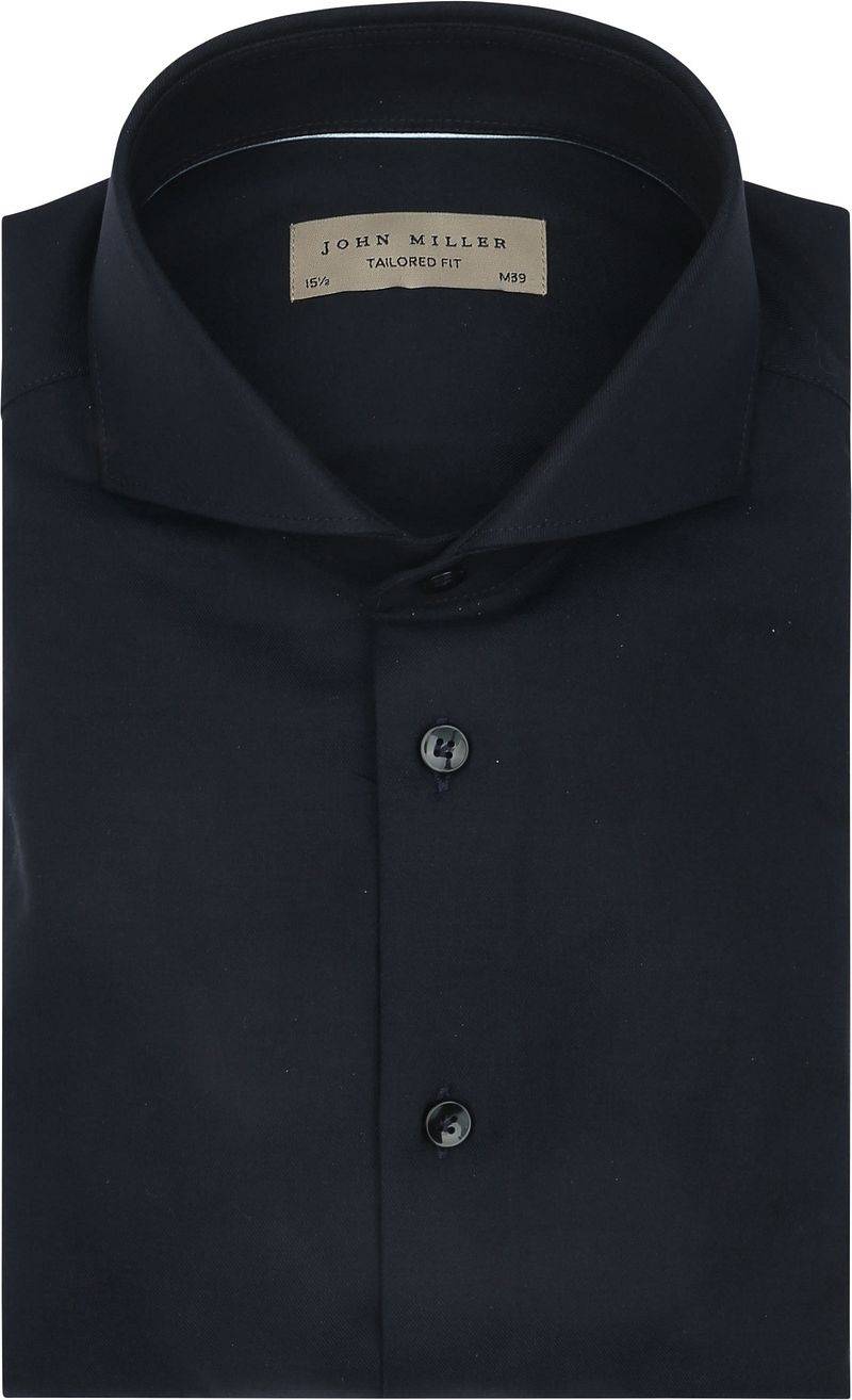 John Miller Hemd Twill Navy - Größe 45 von John Miller