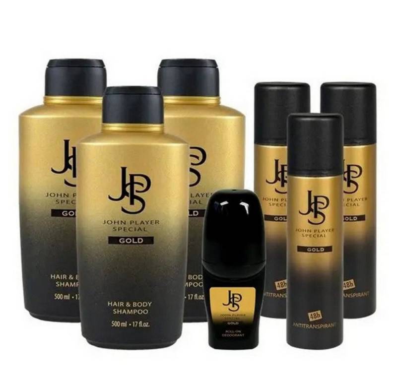 John Player Special Körperpflegemittel GOLD Körperpflege Set, 7-tlg. von John Player Special