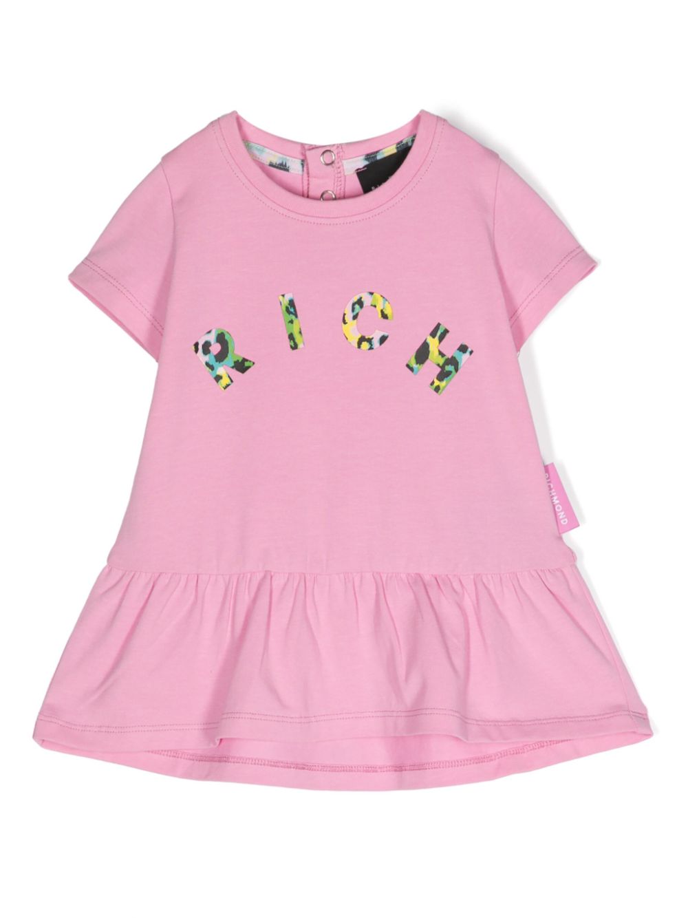 John Richmond Junior Kleid mit Logo-Print - Rosa von John Richmond Junior