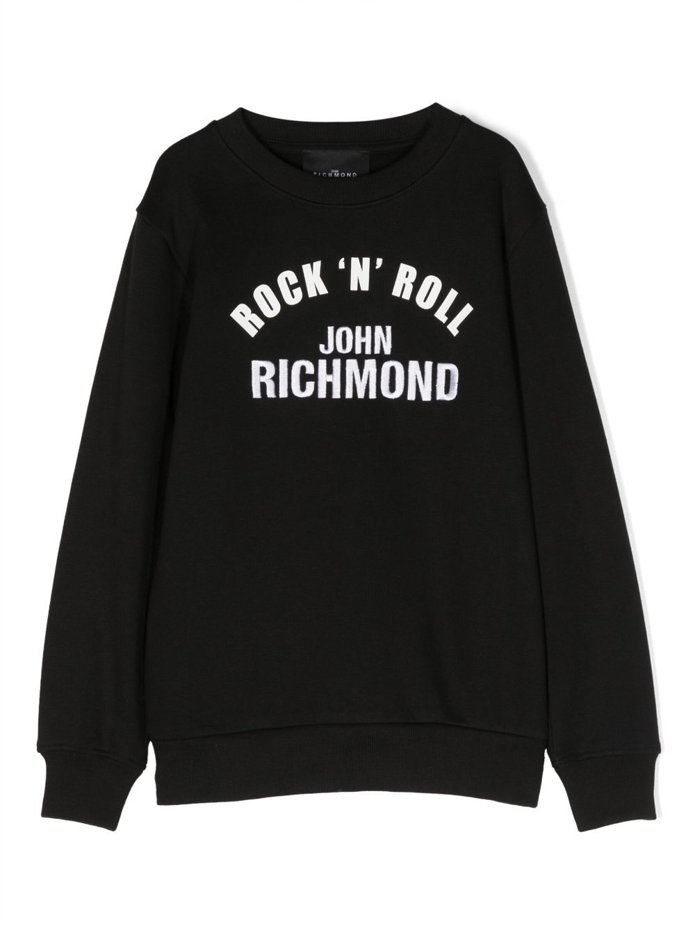 John Richmond Junior Oiuk Sweatshirt mit Logo-Stickerei - Schwarz von John Richmond Junior