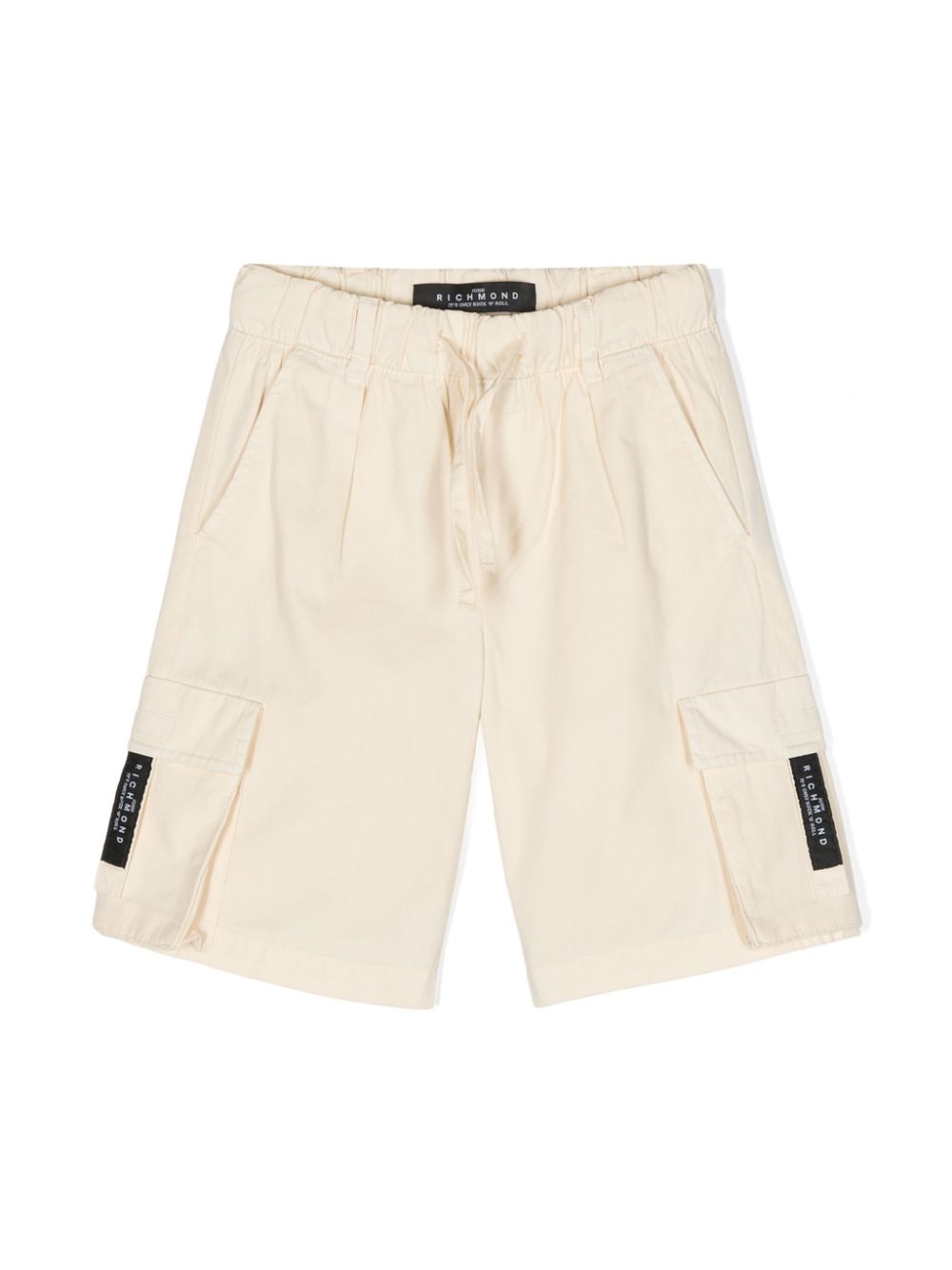 John Richmond Junior Shorts mit Logo-Patch - Nude von John Richmond Junior