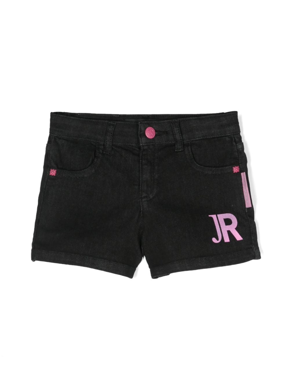 John Richmond Junior Shorts mit Logo-Print - Schwarz von John Richmond Junior