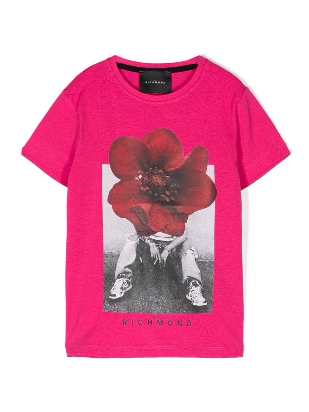 John Richmond Junior T-Shirt mit Foto-Print - Rosa von John Richmond Junior