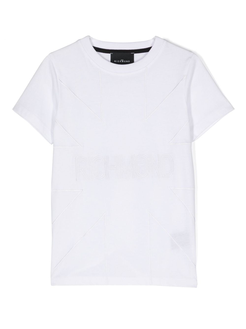 John Richmond Junior T-Shirt mit Logo-Stickerei - Weiß von John Richmond Junior