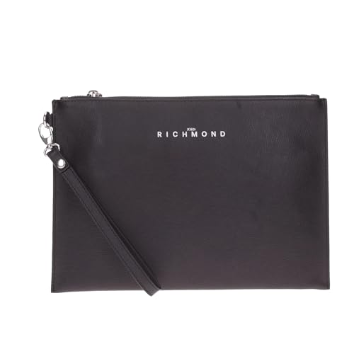 JOHN RICHMOND Die Clutch von John Richmond aus Leder ist ein stilvolles und vielseitiges Accessoire für den modernen Mann. Hergestellt aus hochwertigem schwarzem Echtleder, eignet sich diese Clutch von John Richmond