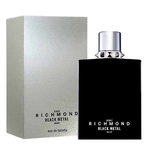 JOHN RICHMOND black metal man Eau de Toilette - Ein holziger, moschusartiger und blumiger Herrenduft für Männer mit starkem Charakter, 100 ml Flasche von John Richmond