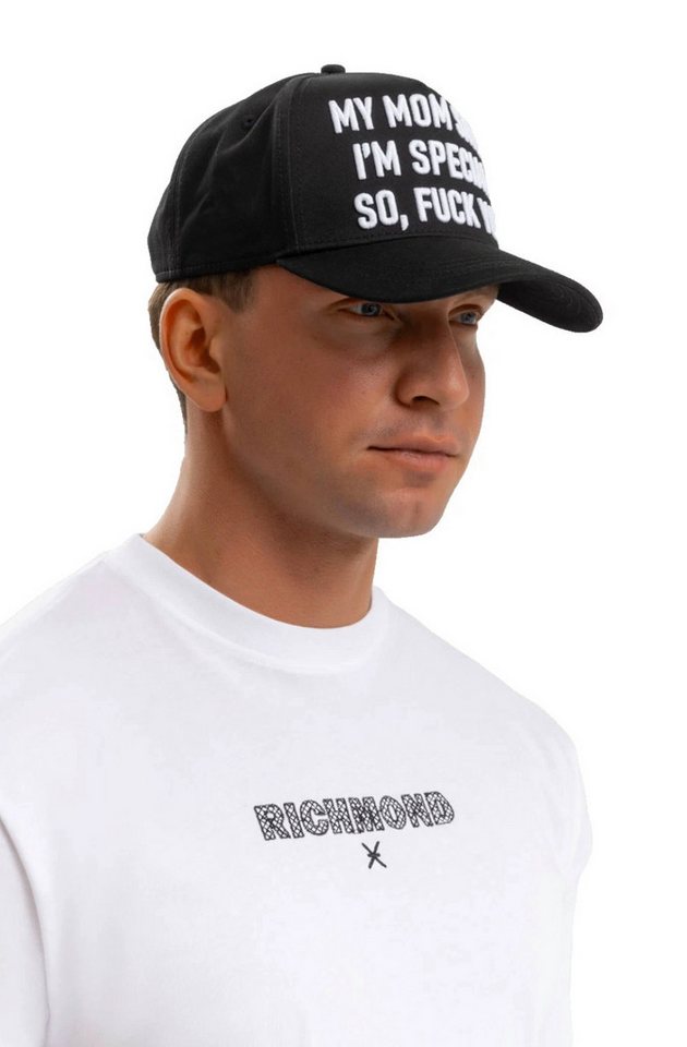 John Richmond Baseball Cap X Unisex MOM SAYS FU** YOU Cap Basebalkappe Basecap Verstellbarer Riemen mit gesticktem Richmond Logo von John Richmond