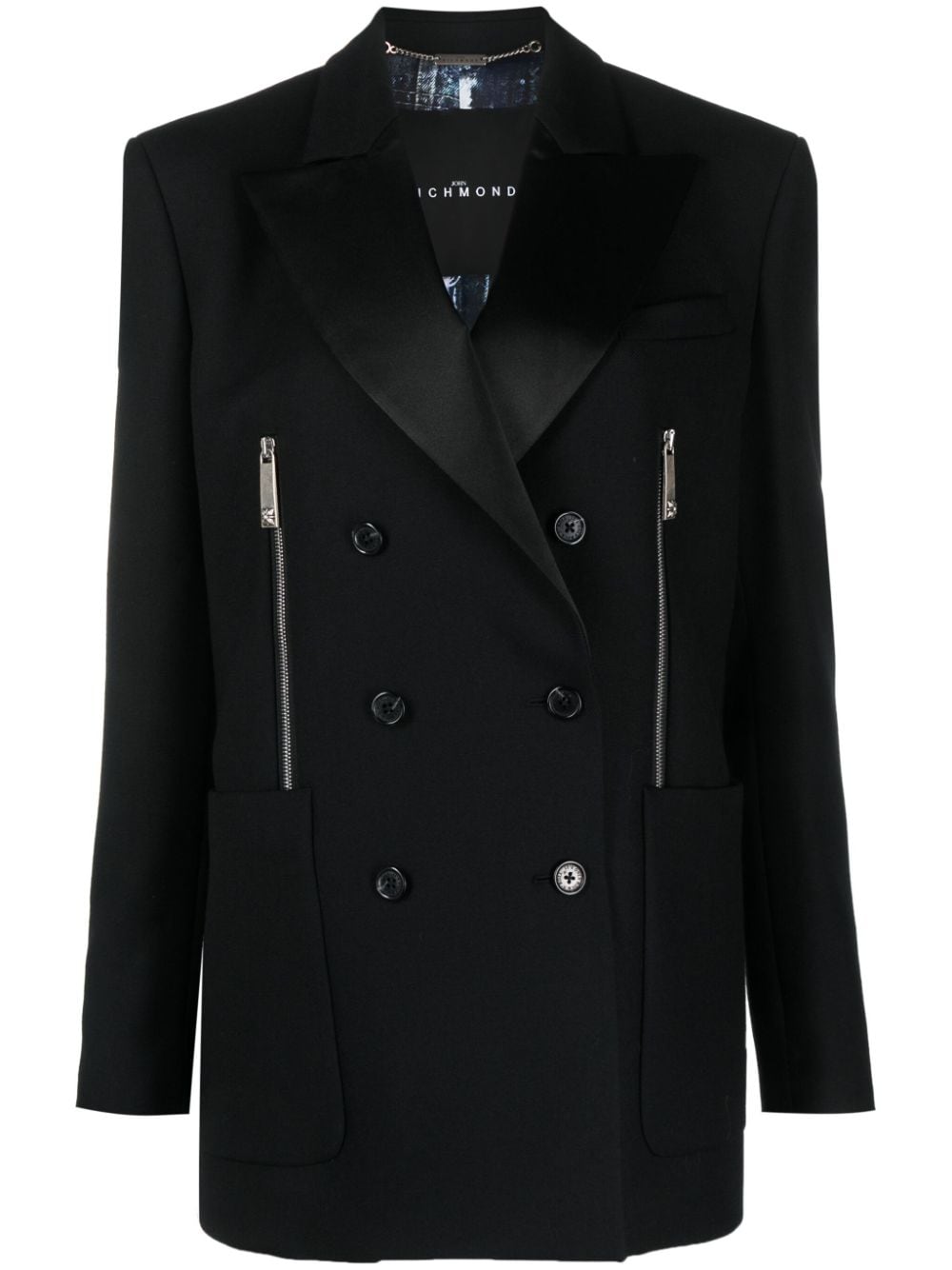 John Richmond Doppelreihiger Blazer - Schwarz von John Richmond